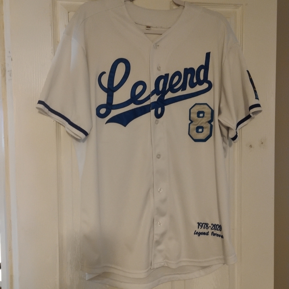 Legend Men's White and Blue Casual Button Down Shirt